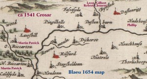 Blaeu Crosar 1541 map