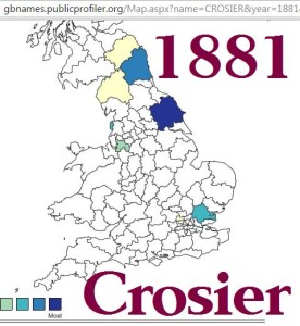 Crosier distribution 1881