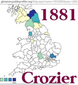 Crozier distribution 1881