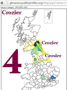 Crozier distribution 1881 GB