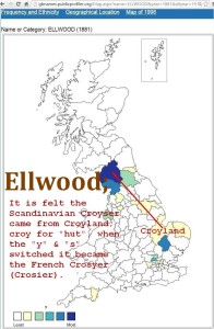 Ellwood-GB-surname-distribution