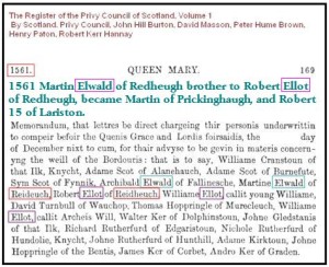 Martin, and Robert 15 of Lariston, Prickinghaugh, and Redheugh