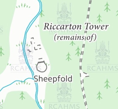 map-of-crozier-remains-of-riccartion-tower