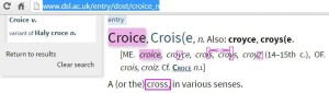 Croice and Croise of Cross