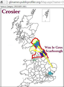 Crosier distribution 1881 GB line