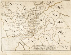 1590 Scottish Border map